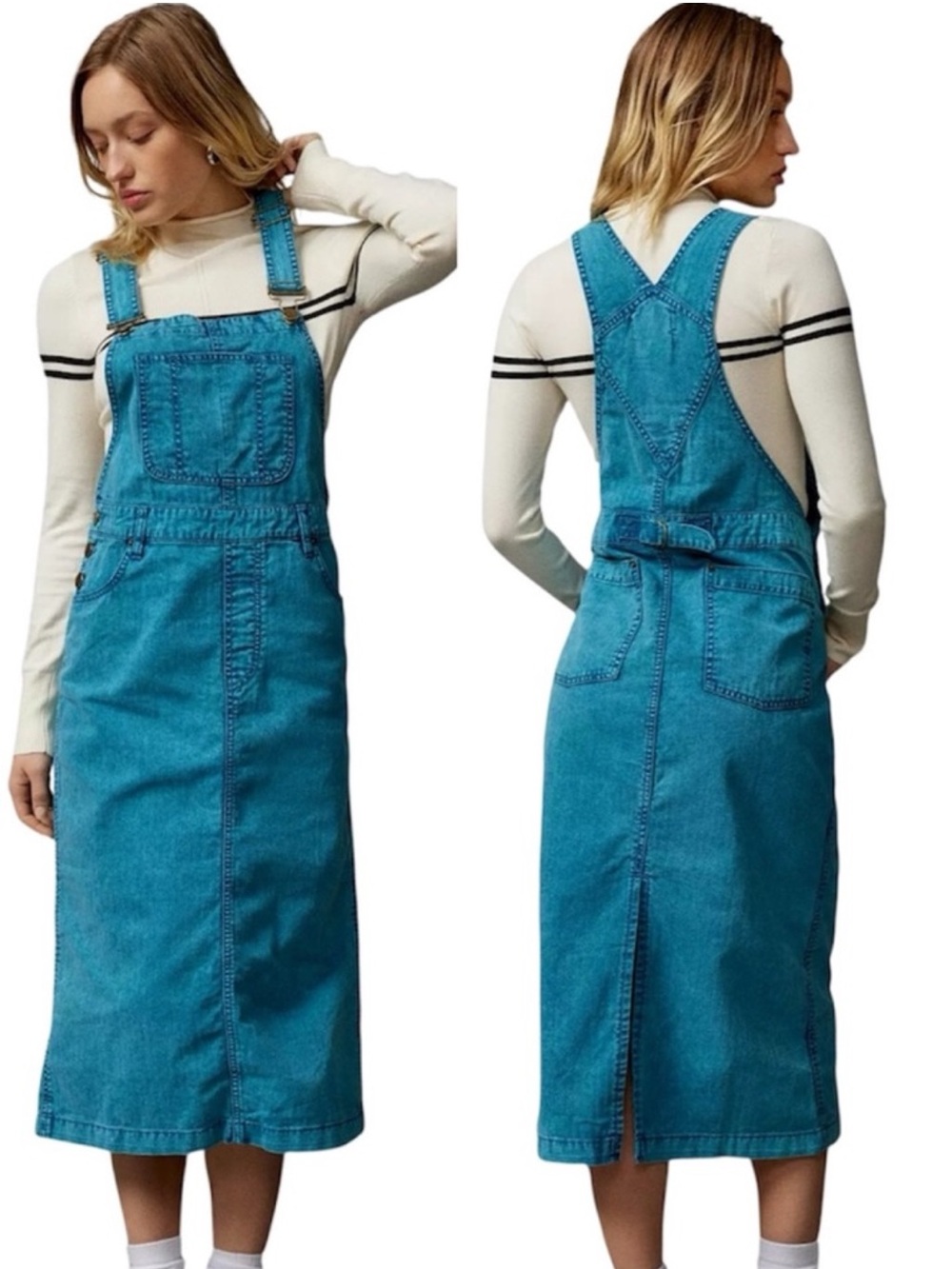 BDG Urban Outfitters Teal Denim Overalls Size M